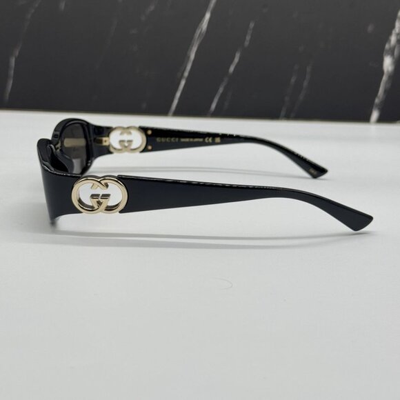 NEW GG1661S 001 GUCCI BLACK SQUARE WOMEN GUCCI SUNGLASSES - Picture 9 of 14
